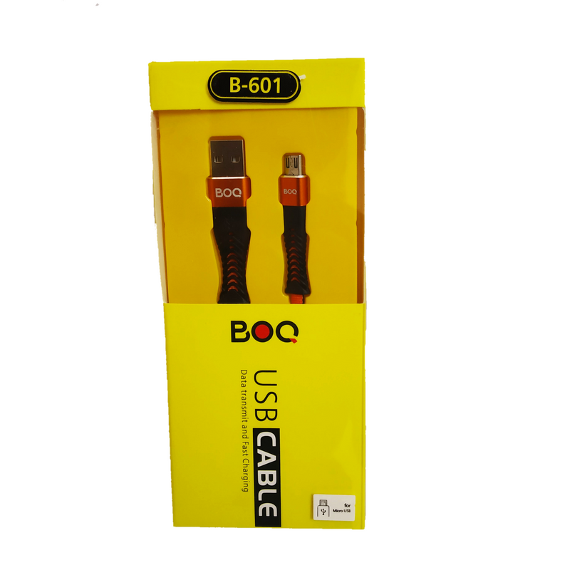 BOQ Micro USB Cable  B-601- Data transmit and Fast Charging - Tuzzut.com Qatar Online Shopping