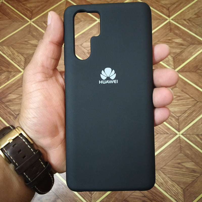 Huawei P30 Pro Silicon Cover - Silky and soft-touch finish - Black - Tuzzut.com Qatar Online Shopping