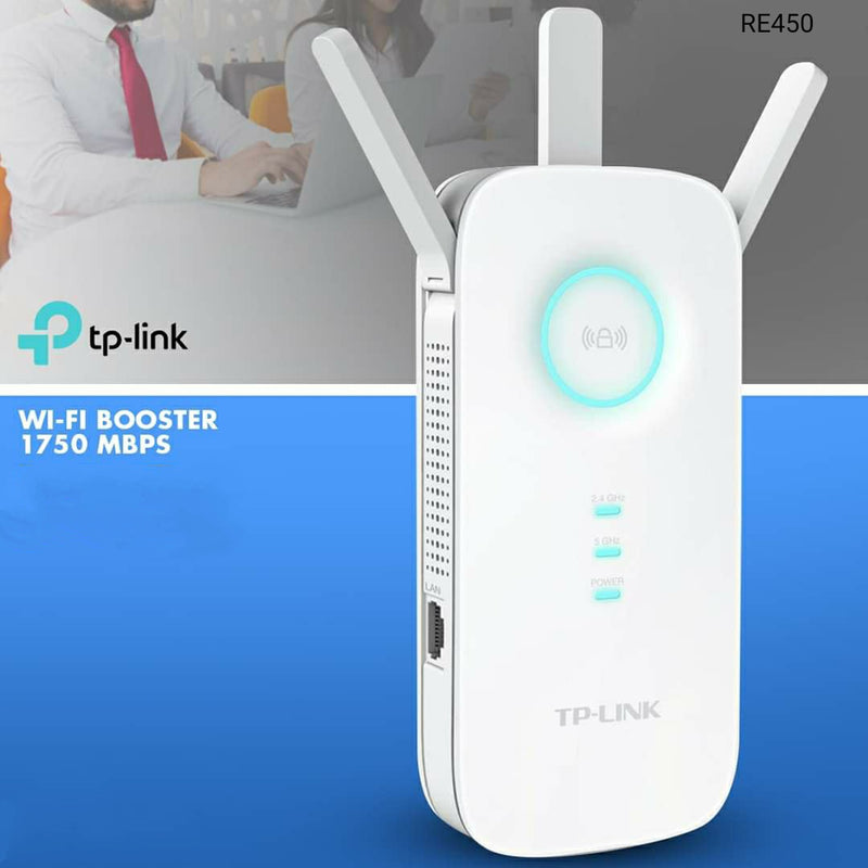 TP-Link RE450 Wireless Wi-Fi Booster, 1750Mpbs, Dual Band - TUZZUT Qatar Online Store