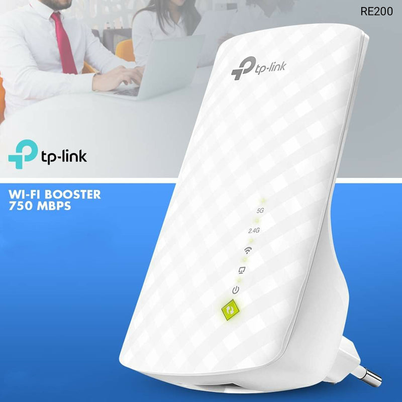 TP-Link RE200 Wireless Wi-Fi Booster, 750 Mpbs, Dual Band - Tuzzut.com Qatar Online Shopping