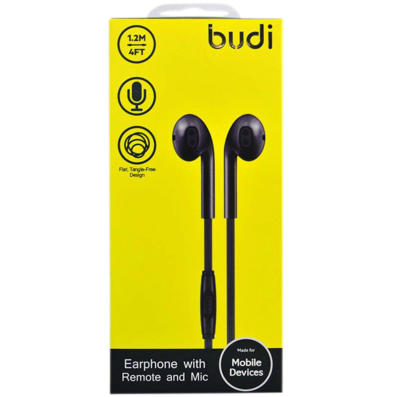 Budi M8J102EP Earphone with Remote and Mic - Tuzzut.com Qatar Online Shopping