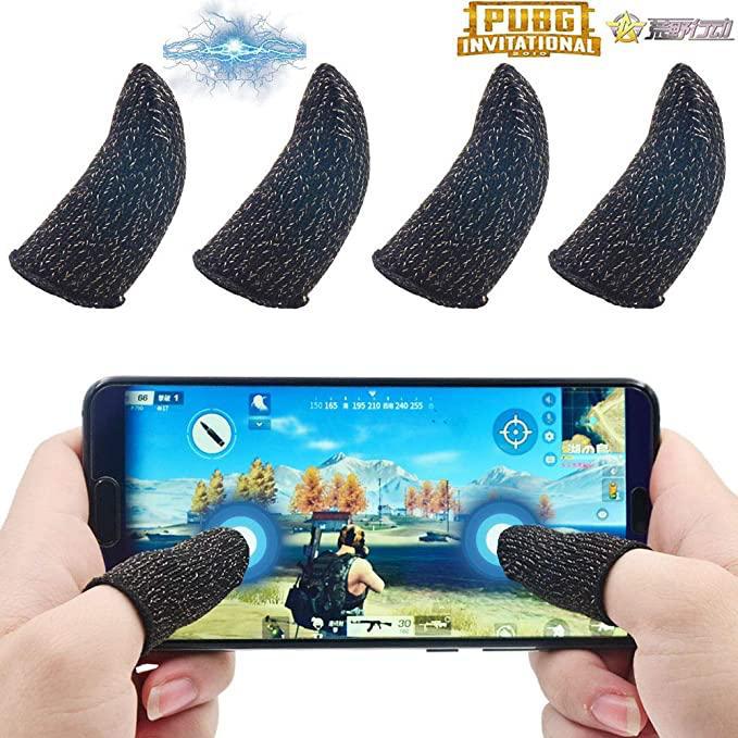 Finger Gaming Gloves For PUBG/MOBA/iPhone/Android/iOS Mobile Phone/Tablet Non-slip/Anti-sweat Breathable Finger Gloves (Pack of 2 Pairs) - Tuzzut.com Qatar Online Shopping