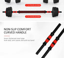 Home Gym 40KG Dumbbell/Barbell Set, Adjustable Dumbbells Weight Set Fitness Biceps Exercise Barbell/Dumbbells - Tuzzut.com Qatar Online Shopping