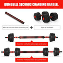 Home Gym 40KG Dumbbell/Barbell Set, Adjustable Dumbbells Weight Set Fitness Biceps Exercise Barbell/Dumbbells - Tuzzut.com Qatar Online Shopping