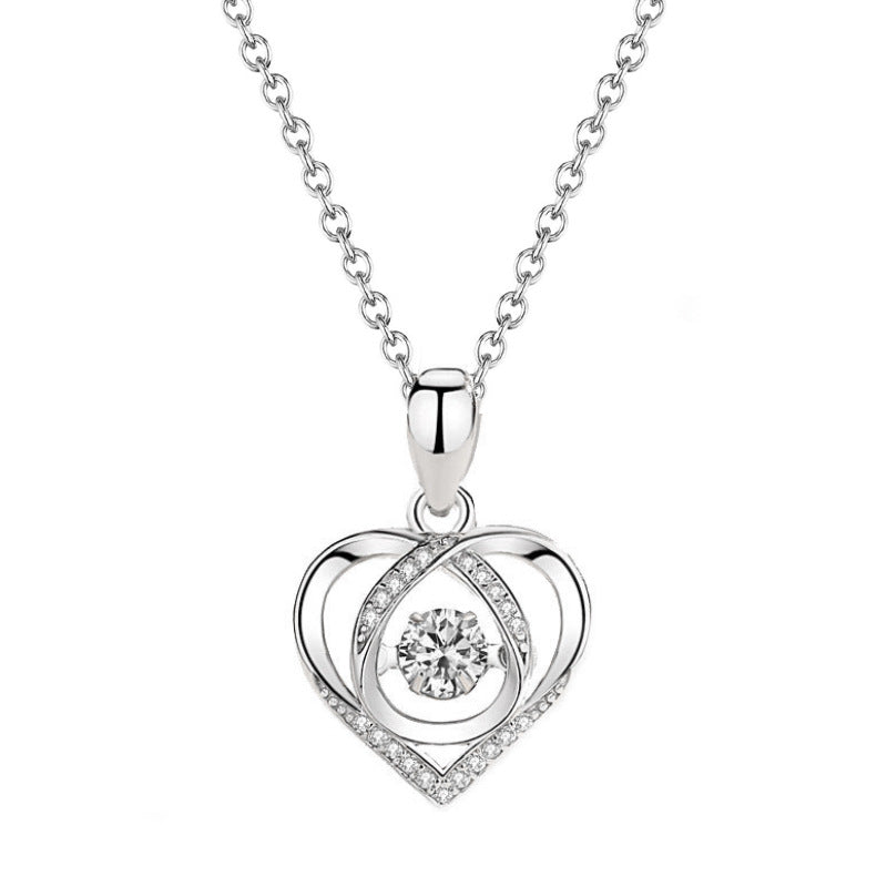 Women's Fashion Heart Pendant Necklace Jewelry NH-250 - TUZZUT Qatar Online Store