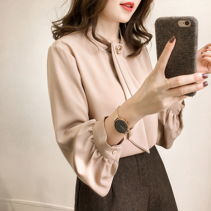 Women’s Stylish Blouse Top with Loose Puff Sleeves Women’s Stylish Blouse Top with Loose Puff Sleeves