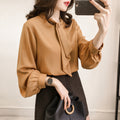Women’s Stylish Blouse Top with Loose Puff Sleeves - Tuzzut.com Qatar Online Shopping