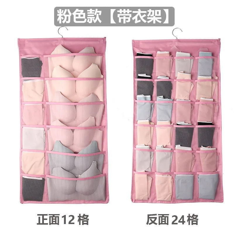 Double Sided Underwear Storage Bag Folding Hanging Bra Clother Organizer Hanger Clothes Organizer for Wardrobe Closet Organizer Double Sided Underwear Storage Bag Folding Hanging Bra Clother Organizer Hanger Clothes Organizer for Wardrobe Closet Organizer