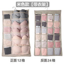 Double Sided Underwear Storage Bag Folding Hanging Bra Clother Organizer Hanger Clothes Organizer for Wardrobe Closet Organizer - Tuzzut.com Qatar Online Shopping