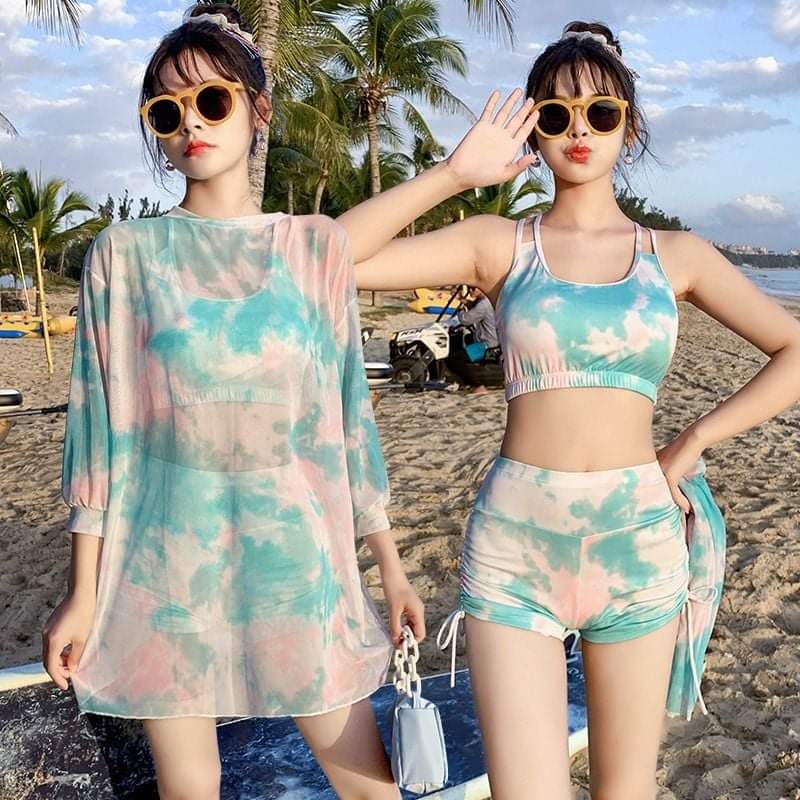 Women 3 Pcs Bikini Swimsuit Set Women 3 Pcs Bikini Swimsuit Set