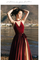 YOSIMI Elegant 3 Piece Outfit Sleeveless Padded Top and Maxi Party Dress 3205 - Tuzzut.com Qatar Online Shopping