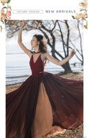 YOSIMI Elegant 3 Piece Outfit Sleeveless Padded Top and Maxi Party Dress 3205 - Tuzzut.com Qatar Online Shopping