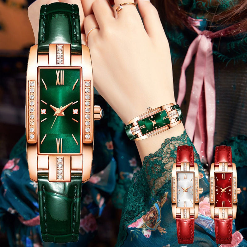 3 Pcs Women's Classic Fashion Square Retro Quartz Watches - TUZZUT Qatar Online Store