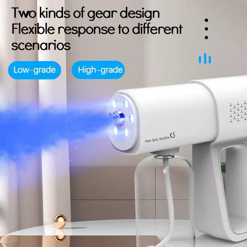 K5 Wireless Fogging Disinfection Sprayer Nano Sanitizer Gun 380ml - Tuzzut.com Qatar Online Shopping
