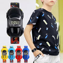 Car Design Children Watches Date Time Cartoon Clock Colorful - Tuzzut.com Qatar Online Shopping
