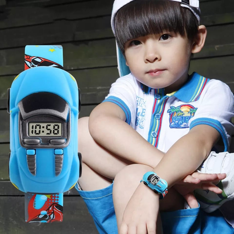 Car Design Children Watches Date Time Cartoon Clock Colorful - Tuzzut.com Qatar Online Shopping