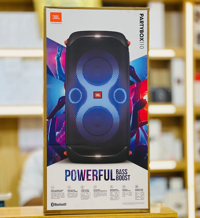 JBL PartyBox 110 - Portable Party Speaker with Built-in Lights, Powerful Sound and deep bass - Tuzzut.com Qatar Online Shopping