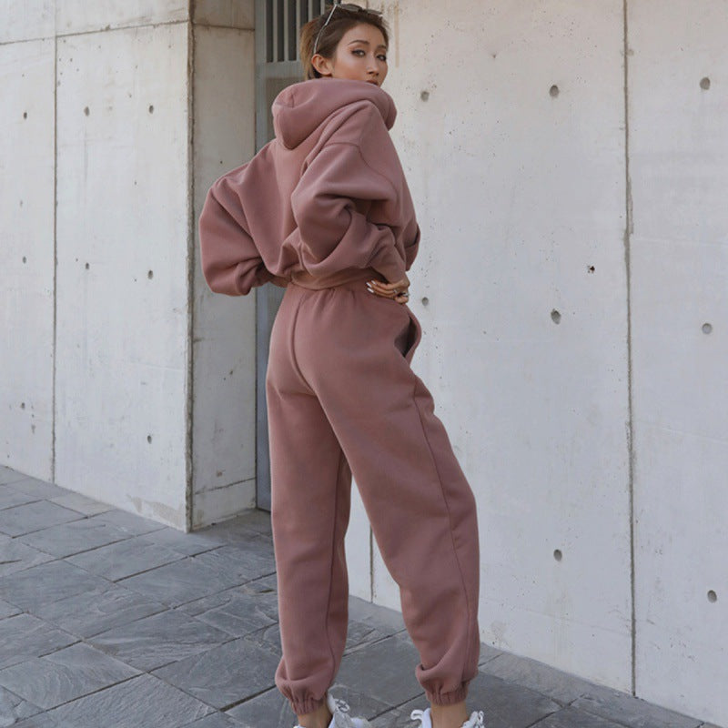 Women's Winter Casual Tracksuit Hoodies Set - TH7005
