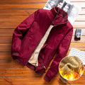 Autumn Mens Bomber Jackets Casual Male Winter Outwear Fleece Thick Warm Windbreaker - Tuzzut.com Qatar Online Shopping