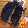 Autumn Mens Bomber Jackets Casual Male Winter Outwear Fleece Thick Warm Windbreaker - Tuzzut.com Qatar Online Shopping