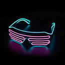 LED Luminous Glasses Glowing Neon Party Flashing Light Sunglasses - Tuzzut.com Qatar Online Shopping