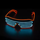 LED Luminous Glasses Glowing Neon Party Flashing Light Sunglasses - Tuzzut.com Qatar Online Shopping
