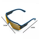 LED Luminous Glasses Glowing Neon Party Flashing Light Sunglasses - Tuzzut.com Qatar Online Shopping