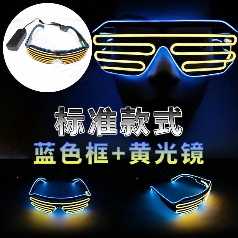 LED Luminous Glasses Glowing Neon Party Flashing Light Sunglasses LED Luminous Glasses Glowing Neon Party Flashing Light Sunglasses