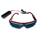 LED Luminous Glasses Glowing Neon Party Flashing Light Sunglasses - Tuzzut.com Qatar Online Shopping