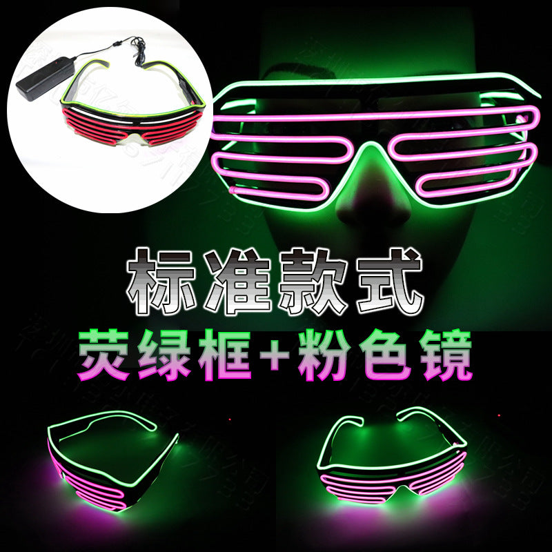 LED Luminous Glasses Glowing Neon Party Flashing Light Sunglasses LED Luminous Glasses Glowing Neon Party Flashing Light Sunglasses