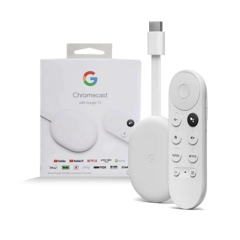 Google Chromecast with Google TV 4K UHD - White Brand New Factory Sealed