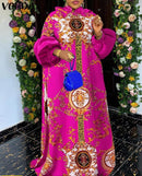 VONDA Bohemian Party Dress For Women S4619201 - Tuzzut.com Qatar Online Shopping