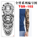 Large Arm Sleeve Body Art Temporary Tattoo Waterproof Sticker Fake Tattoo Designs - Tuzzut.com Qatar Online Shopping