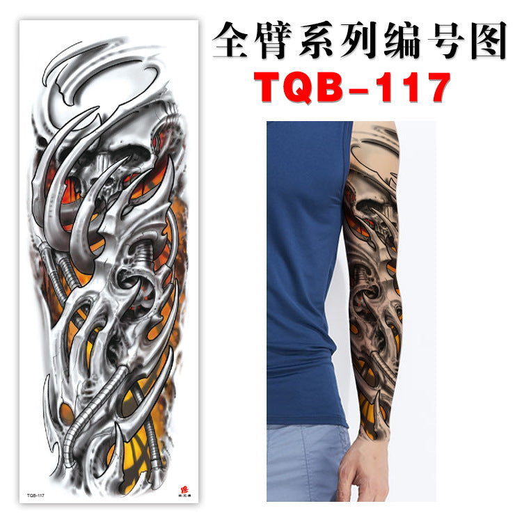 Large Arm Sleeve Body Art Temporary Tattoo Waterproof Sticker Fake Tattoo Designs