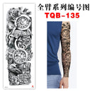 Large Arm Sleeve Body Art Temporary Tattoo Waterproof Sticker Fake Tattoo Designs - Tuzzut.com Qatar Online Shopping