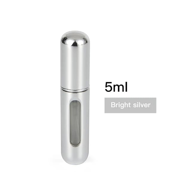 Portable Mini Refillable Perfume Bottle with Spray Scent Pump Empty Cosmetic Containers Spray Atomizer Bottle for Travel 5ml