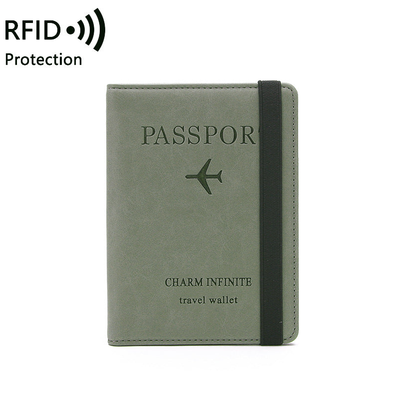 Passport Holder Cover, PU Leather RFID Travel Wallet Case Organiser Accessories, Passport Cover, Business Cards, Credit Cards, Boarding Passes - Tuzzut.com Qatar Online Shopping