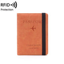 Passport Holder Cover, PU Leather RFID Travel Wallet Case Organiser Accessories, Passport Cover, Business Cards, Credit Cards, Boarding Passes - Tuzzut.com Qatar Online Shopping