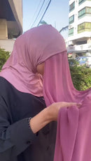 Chiffon Instant Hijab Scarfs Stretchable Shawl with Neck Cover - Tuzzut.com Qatar Online Shopping