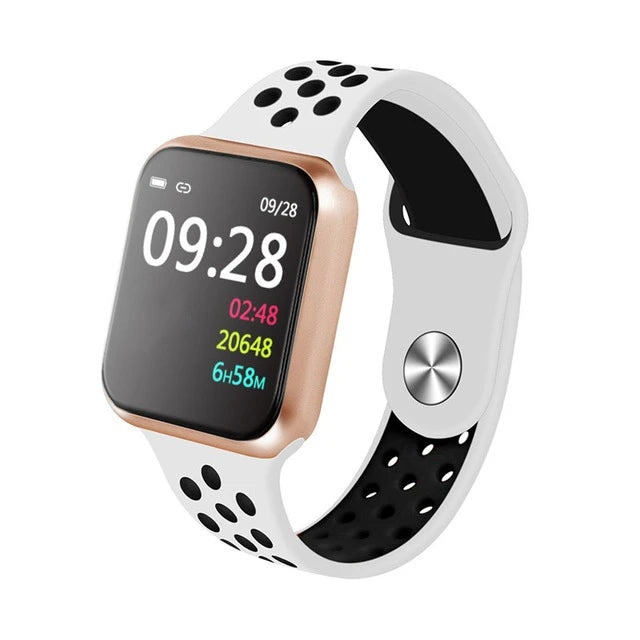 F8 Sports Smart Watch Full Touchscreen Bluetooth Music Control Heart Rate Monitor Sleep Tracker Support IOS Android - Tuzzut.com Qatar Online Shopping