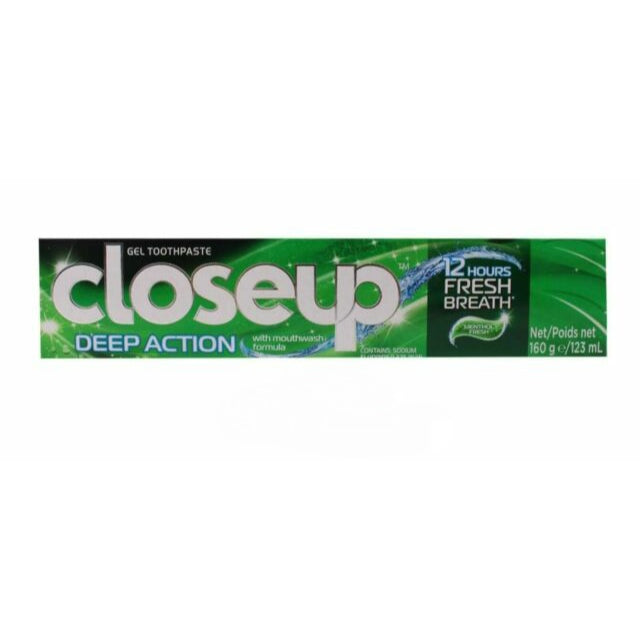 Closeup Deep Action Gel Toothpaste with mouth fash formula 123ml - Menthol Fresh - TUZZUT Qatar Online Store