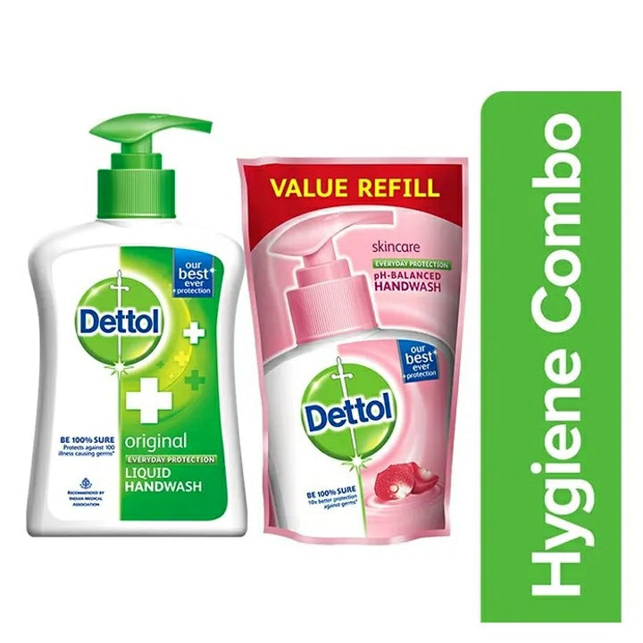 Dettol Sensitive Handwash Pump - 200ml + Refill - 175ml - Tuzzut.com Qatar Online Shopping