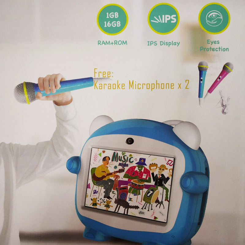 G-Tab G-2 Kids Learning Tablets with Free 2 Karaoke Microphone - Tuzzut.com Qatar Online Shopping