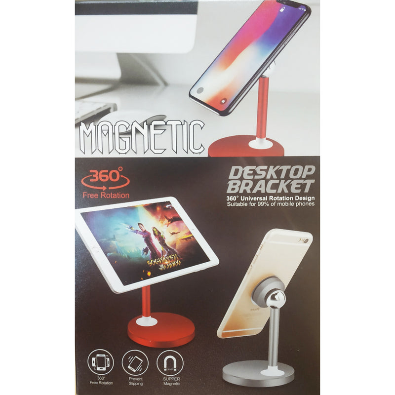 Earldom EH28 360 Degree Mount Magnetic Desktop Phone Tablet Stand Holder Bracket for Car/Live/Indoor - Tuzzut.com Qatar Online Shopping