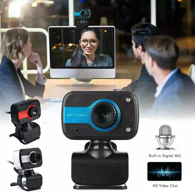 Webcam PC Camera with Microphone and Night Vision Fill Light - Tuzzut.com Qatar Online Shopping