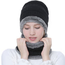 Winter Hat with Neck Warmer (Skullies & Beanies) For Men and Women - Tuzzut.com Qatar Online Shopping