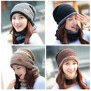 Winter Hat with Neck Warmer (Skullies & Beanies) For Men and Women - Tuzzut.com Qatar Online Shopping