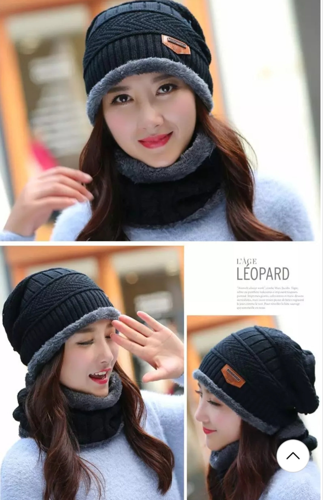 Winter Hat with Neck Warmer (Skullies & Beanies) For Men and Women 012354 Winter Hat with Neck Warmer (Skullies & Beanies) For Men and Women 012354