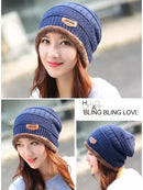 Winter Hat with Neck Warmer (Skullies & Beanies) For Men and Women - Tuzzut.com Qatar Online Shopping