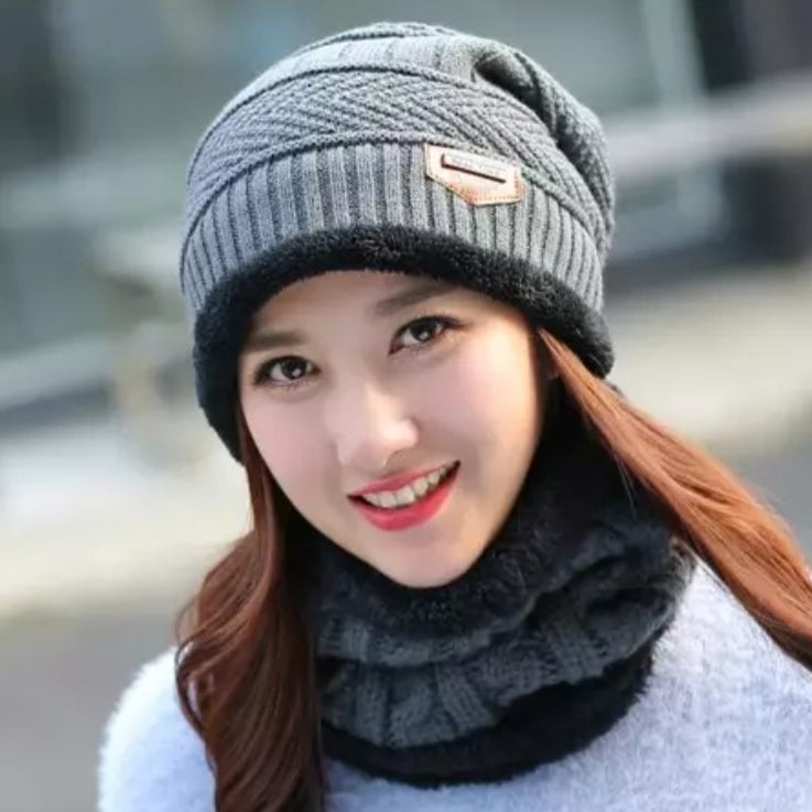 Winter Hat with Neck Warmer (Skullies & Beanies) For Men and Women 012354 Winter Hat with Neck Warmer (Skullies & Beanies) For Men and Women 012354